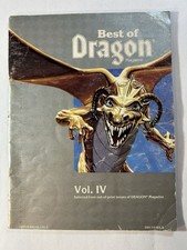 Vintage Best of Dragon Magazine Vol IV Volume 4 TSR 8111 1985 AD D
