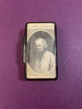 Ancienne tabatière Curé d’Ars Jean-Marie-Baptiste Vianney boîte religieuse