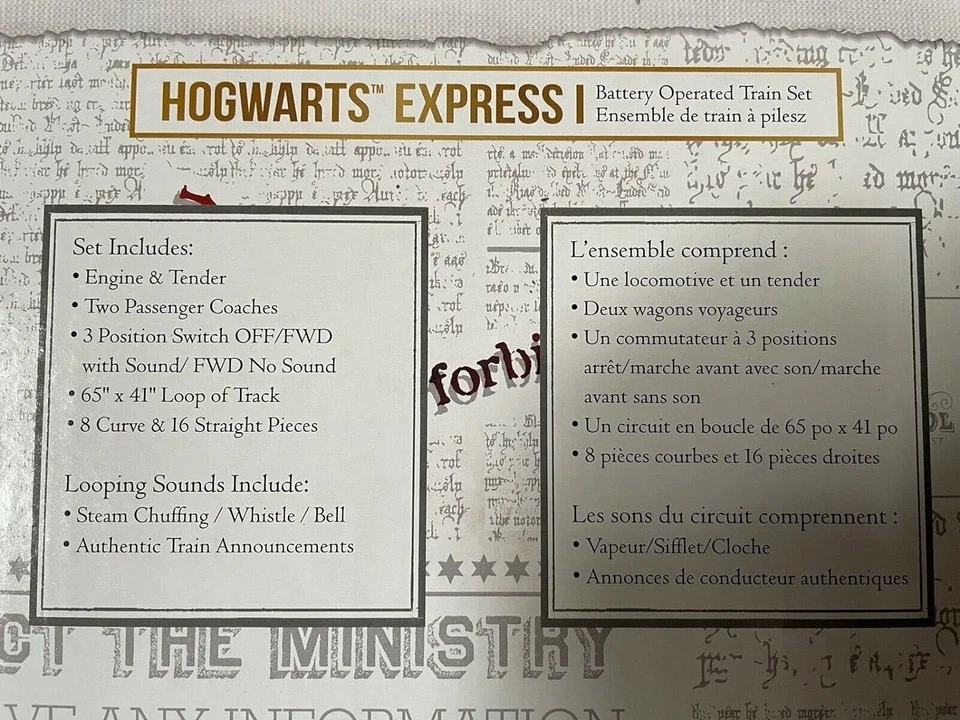 Lionel Harry Potter Hogwarts Express Mini Model Train Set Standard Red,711981 - Image 3 of 4