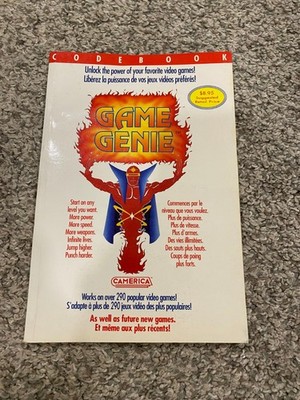 Game Genie Nintendo NES Camerica Codebook 1991 Gaming Book Code Masters