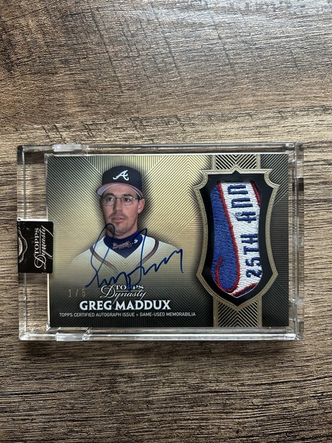 2017 Topps Dynasty Greg Maddux 1/5 Auto Patch HOF