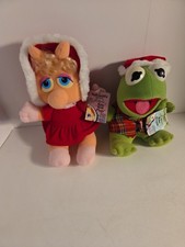 McDonalds Baby Miss Piggy Kermit 1987 Plush With Tags Muppets