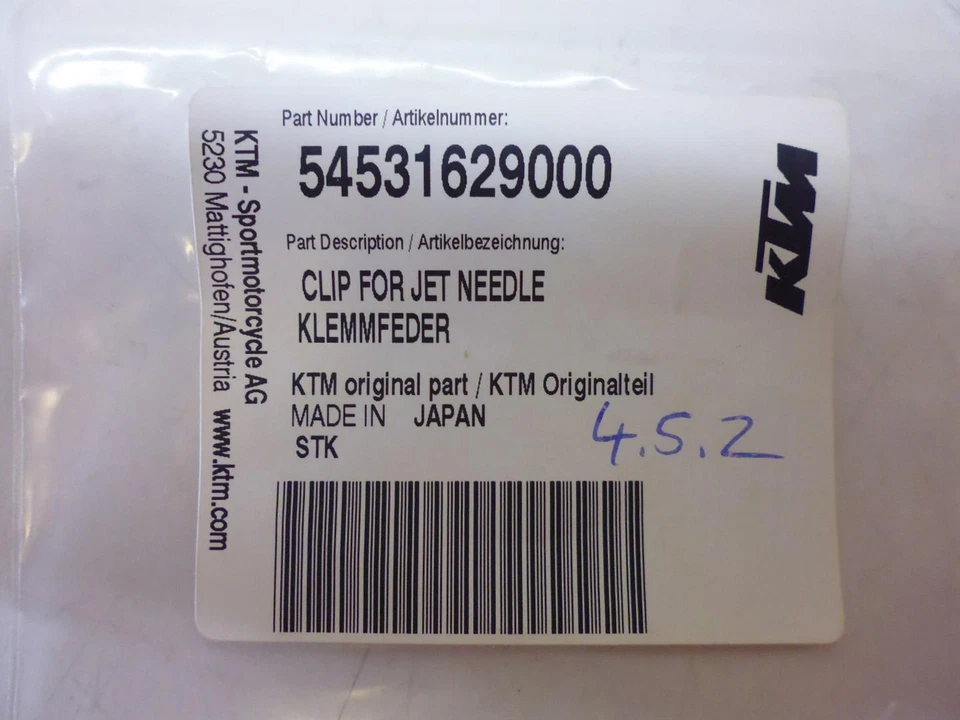 Klemmfeder Vergaser Clamp S'adapte À Ktm Exc Sxs Xc Supermoto 545.31.629.000 - Photo 3/4