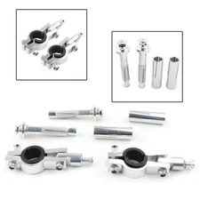 22mm/28mm Motobike Handlebar Hand Guard Bracket Mounting Accessories Full Set