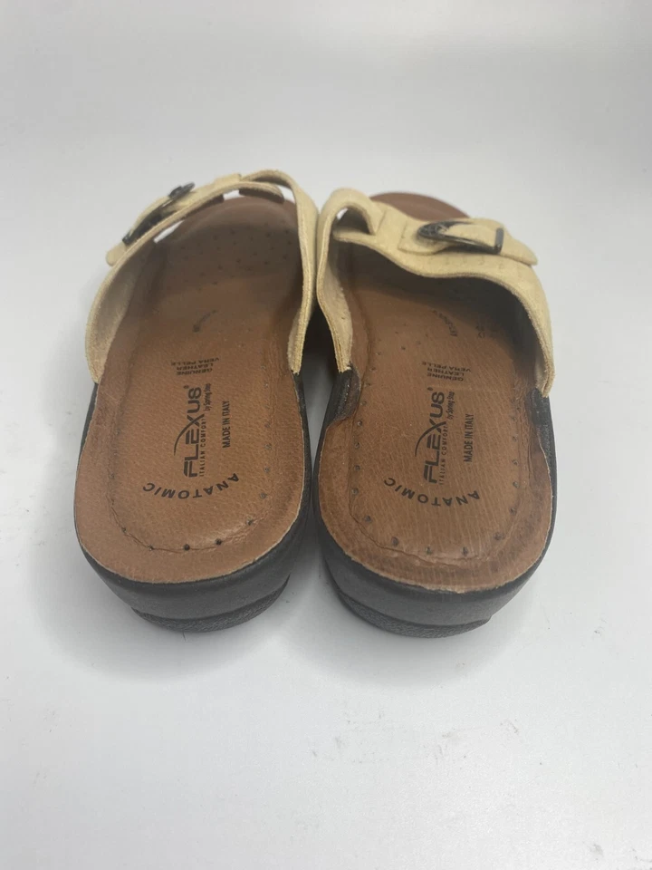 Flexus by Spring Step Women's Edella Beige Slide Sandal Size 9 US comfort Shoes - Image 3 of 4