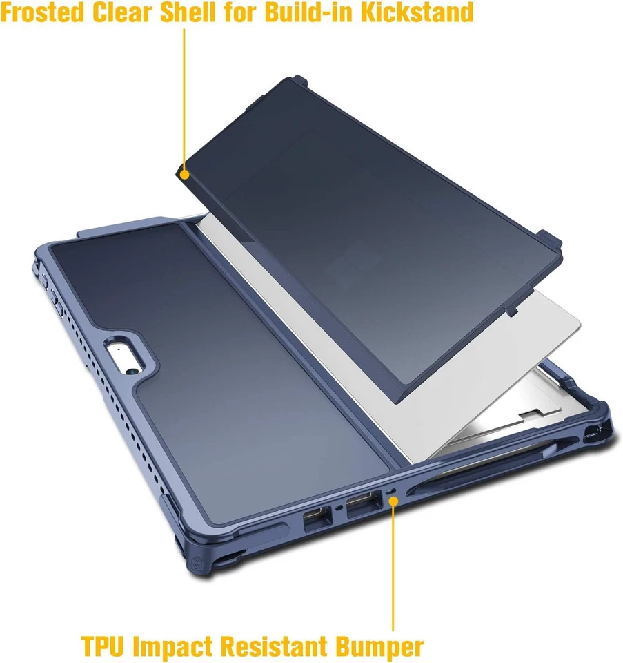 Funda rígida para Microsoft Surface Pro 7 Plus/Pro 7/Pro 6/Pro 5/Pro LTE Folio Cover Foto 3 de 4