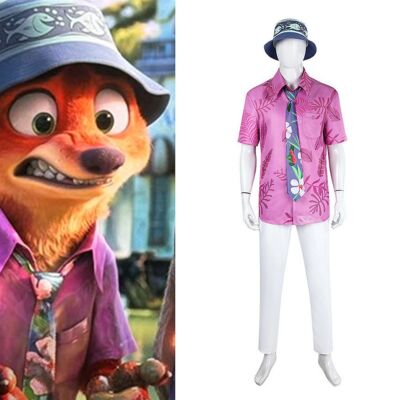 Zootopia 2 Nick Wilde Cosplay Costume Halloween Party Outfits Disney Uniforms