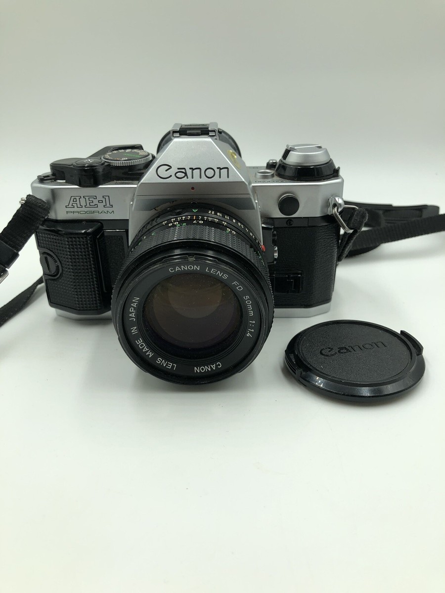 Canon AE-1 program 35mm film camera With Canon Fd 50mm f/1.4