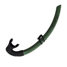 Palantic Green Spearfishing Free Dive Low Volume Flexible Snorkel