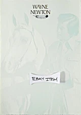 1970C LAS VEGAS LETTERHEAD UNUSED WAYNE NEWTON & ARABIAN HORSE