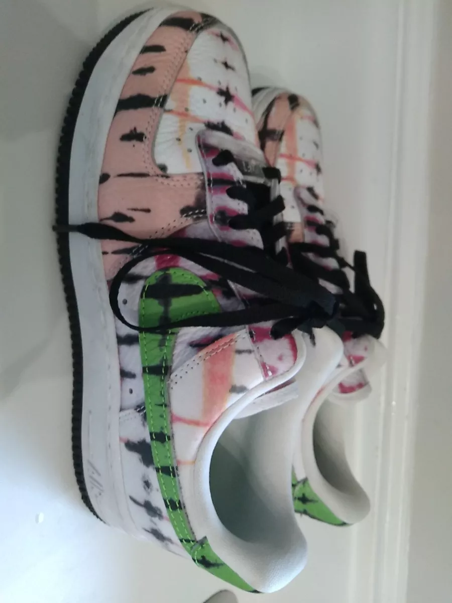 Air force 1 tie dye black top