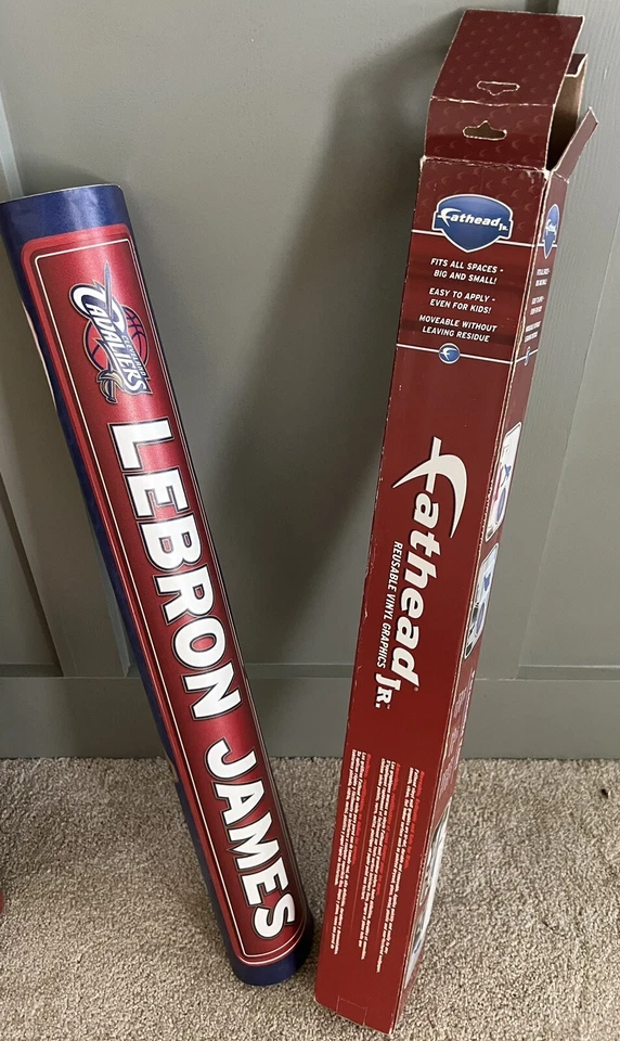 LEBRON JAMES FATHEAD Jr NBA Wall Vinyl Graphic Decal CLEVELAND CAVALIERS - Image 2 of 4