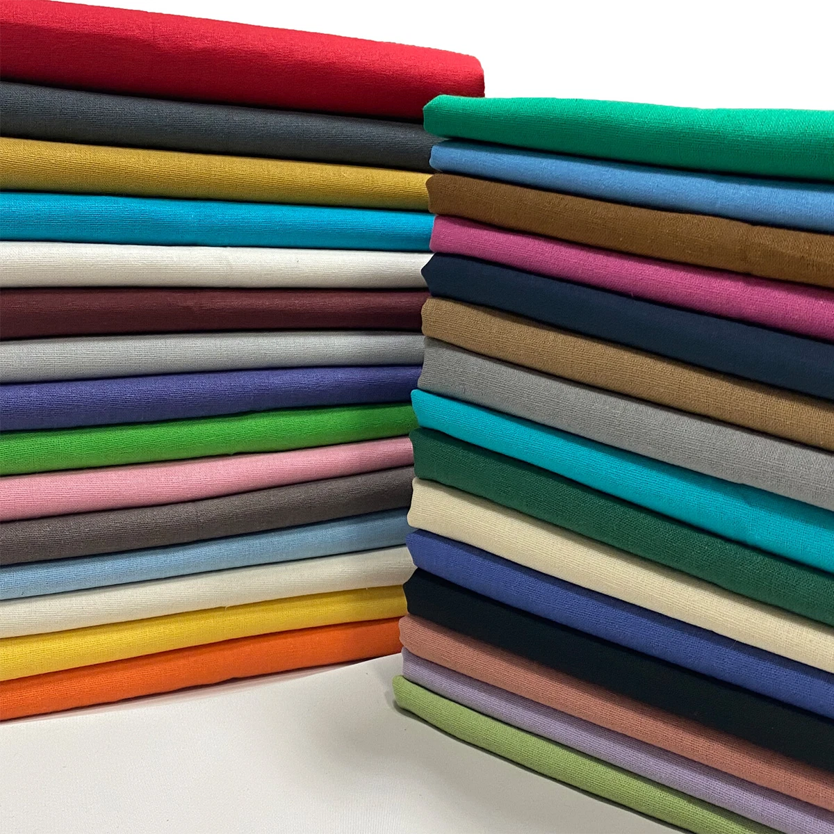 Plain 100% Cotton Fabric 150cm Wide Midweight 140gsm 60SQ Sewing Craft  Dressmaking Quilting Clothes Lining 26 Colours HALF A METRE 