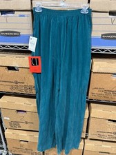 Vintage Carole Little Sports Green Pull On Pants NWT size 6 AG