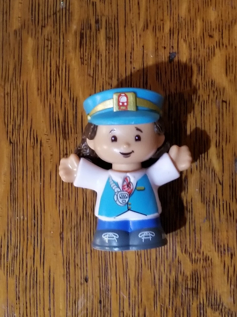 Fisher Price Little People Train Conductor Blue Hat boy girl man