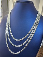 20, 22, or 24inch Silver 925 Miami Cuban Link Chain 5mm  Choose  ACT NOW  
