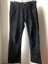 Very Cool DOLCE & GABBANA black corduroy distressed low hip jeans IT46 P61T
