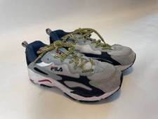 Tenis Deportivos Fila Talla 3 Niños Azul Gris Negro GB33