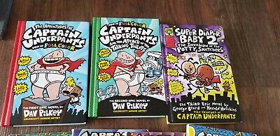 Captain Underpants Book Set 1-9 hardcover and paperback Captain Underpants Book Set 1-9 hardcover and paperback