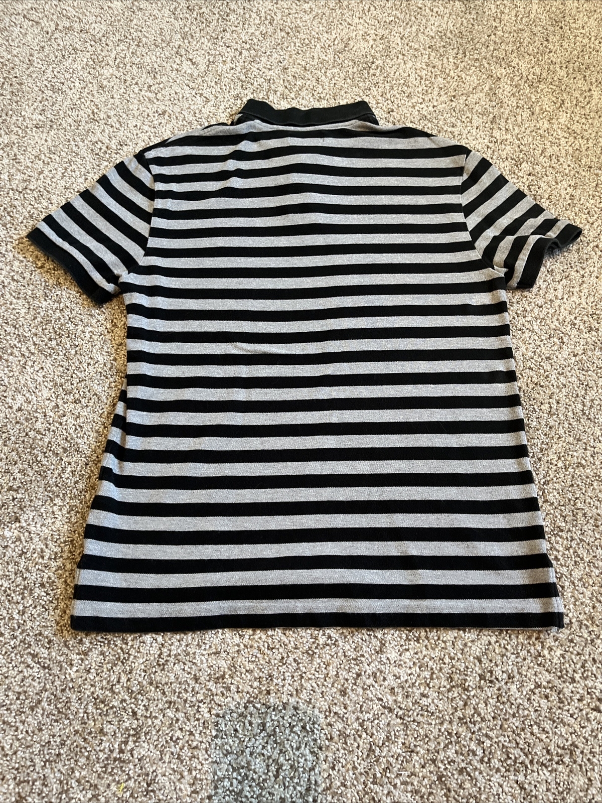 Polo Jeans Co. Ralph Lauren Rugby Polo Shirt Black Gray Size M - View 5