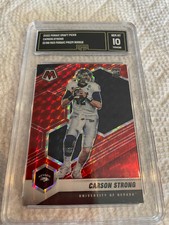 CARSON STRONG NEVADA 2022 MOSAIC DRAFT PICKS RED MOSAIC RC # 12/99 GRADED 10