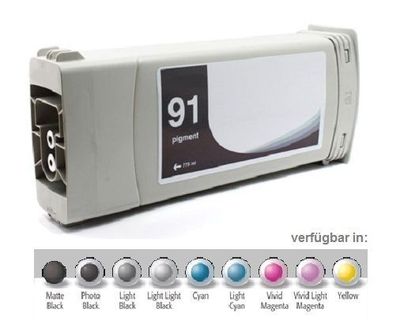 Ink for HP Designjet Z6100 PS / No. 91 C9468A MAGENTA Pigment Ink Cartridge