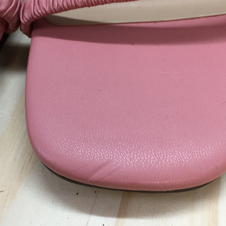 Sandálias femininas Unisa 10 M vinny casual alça deslizante tecido rosa saltos - Imagem 4 de 4