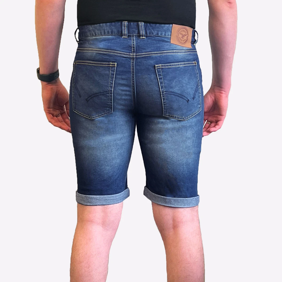 Denim shorts mens best sale sale