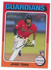 2024 TOPPS HERITAGE MINI JOSE TENA COLOR SWAP VARIATION # 227 GUARDIANS