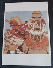 vtg postcard art Edmund Dulac Ivan and Chestnut Horse Fairy-Book illustration