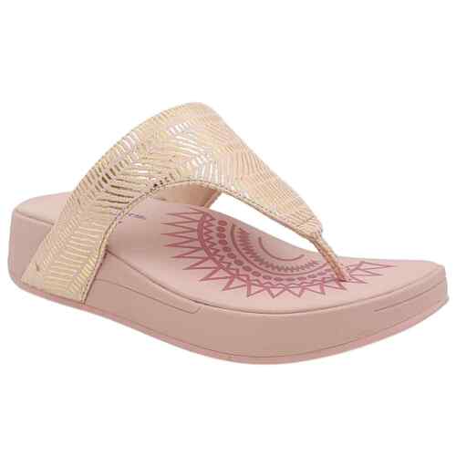 Skechers Women Wedge Heel Thong Sandals Retrogrades Jupiter Size US 8W Pink - Picture 1 of 6