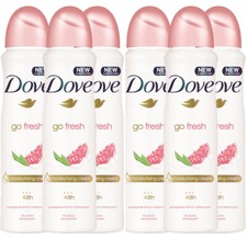 6 Pack Dove Pomegranate  Lemon Antiperspirant Deodorant Spray 150ml/5.07 oz