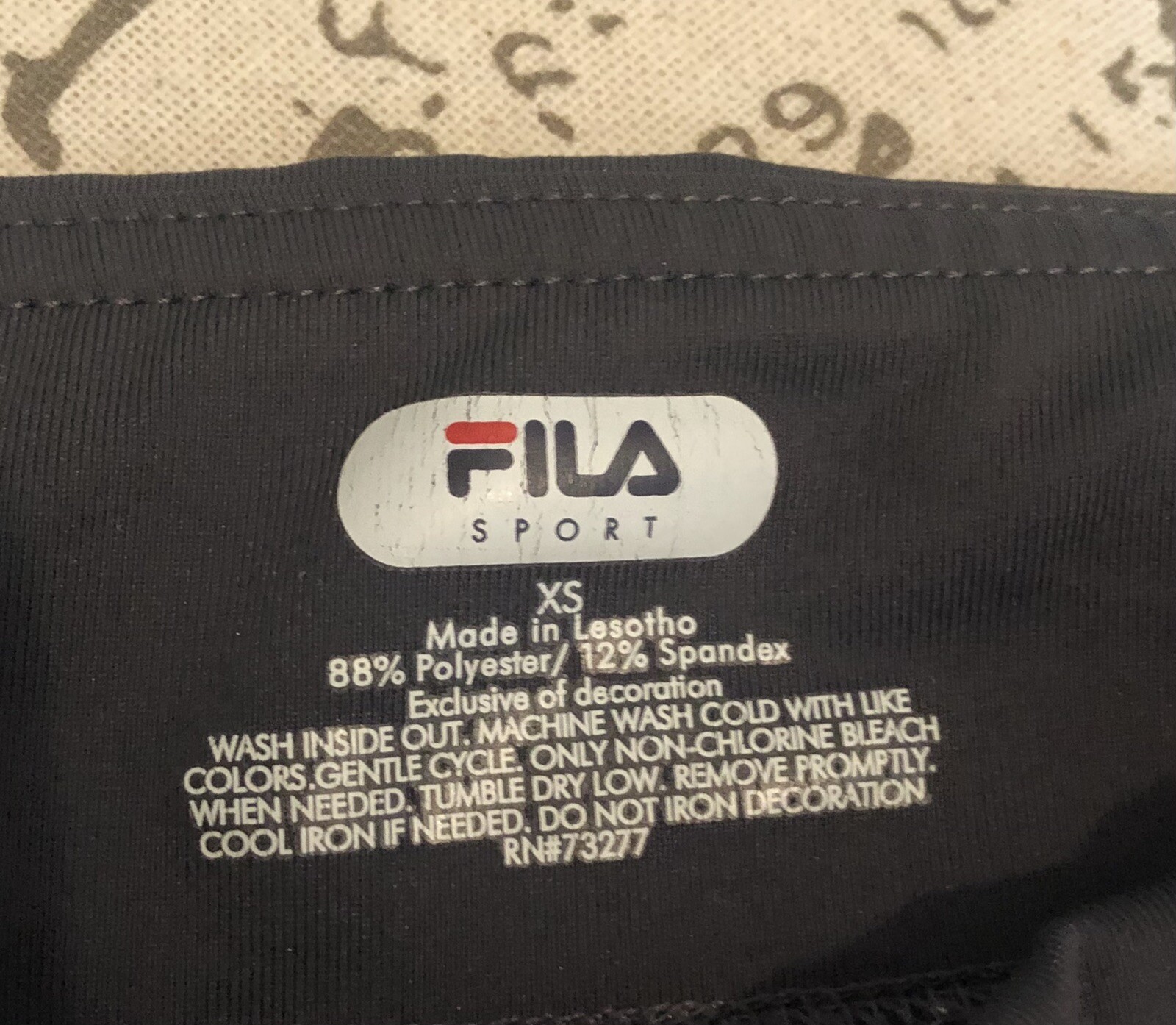 Fila Sport Leggings Cropped Grigio Taglia XS Pantaloni Atletica