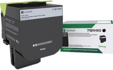Lexmark High Yield Return Program Toner Cartridge Black 71B1HK0