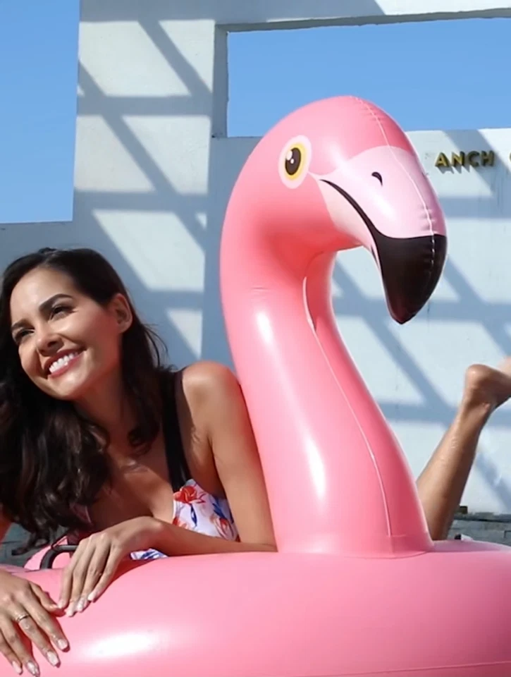 Intex57558 Flamingo Inflable Paseo 56" X 54" X 38" Agua Fría Flotador Rider Foto 2 de 4