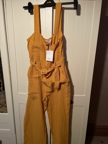 SWEEWE Ladies Amber Pure Cotton Sleeveless Belted Wide Leg Jumpsuit Size S NEW - Picture 10 of 14