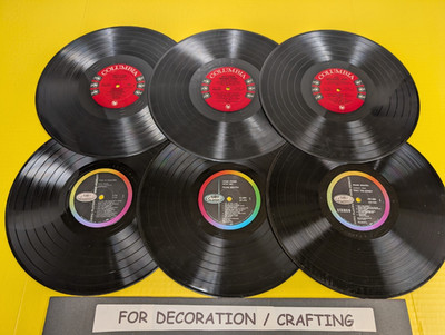 FOR DECOR LOT OF 6 FRANK SINATRA VINYL RECORDS Come Swing Lonely Love Dreams