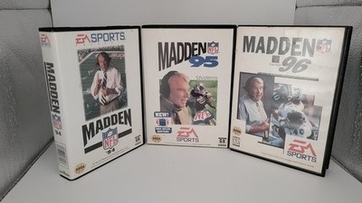 Sega Genesis Madden NFL 94 95 96 Lot CIB Complete Manuals EA Sports Football...