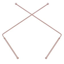 99.9% Copper Dowsing Rods - 2PCS Divining Rods - for Ghost Hunting Tools, Divini