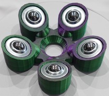 Bowling Ball Spinner Cup - Purple and Green