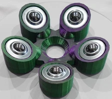 Bowling Ball Spinner Cup - Purple and Green