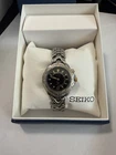 Seiko Vintage Kinetic Watch Womens  5M42-0B09 Sports 100 Two-Tone Wristwatch