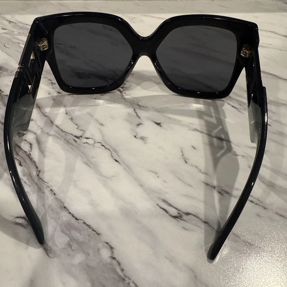 范思哲太阳镜 MOD.4402 GB1/87 黑色金色蝴蝶镜框深灰色镜片 — 第 4/4 张图片