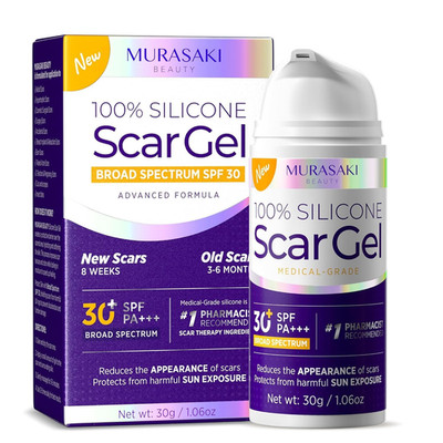 Murasaki Beauty Silicone Scar Gel Scar Cream Spf 30 Advanced Medical-Grade
