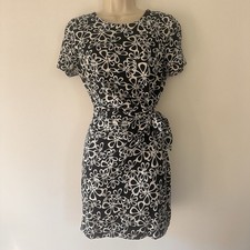 Diane von Furstenberg Zoe Halo-Petal Sheath Dress, Black/White