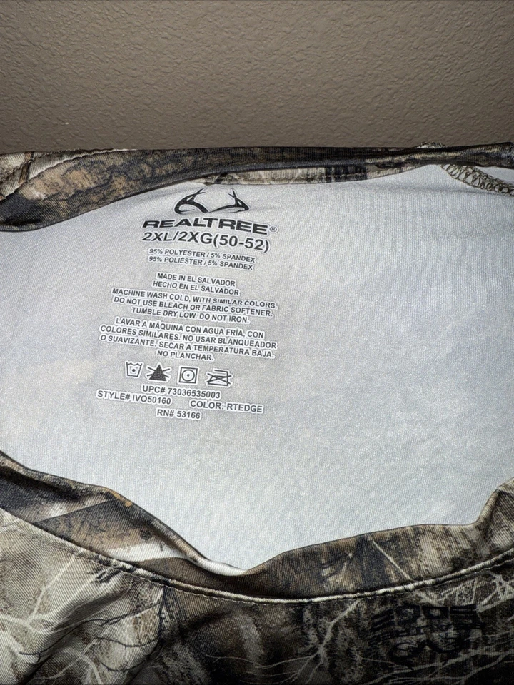 Камуфляжная рубашка с длинным рукавом Realtree  - Изображение 4 из 4