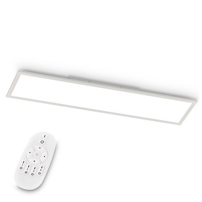 LED Deckenleuchte weiß Deckenlampe 100x25 cm Panel flach Fernbedienung dimmbar