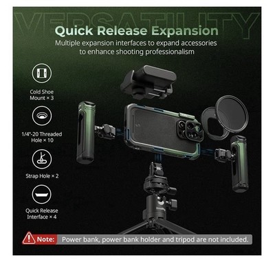 SMALLRIG x Brandon Li Mobiles Video-Kit für iPhone 16 Pro - Komplett Set mit ND