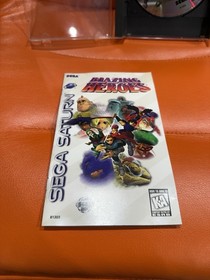 Blazing Heroes (Sega Saturn, 1996) CIB Complete W Manual/Reg Card/Foam TESTED