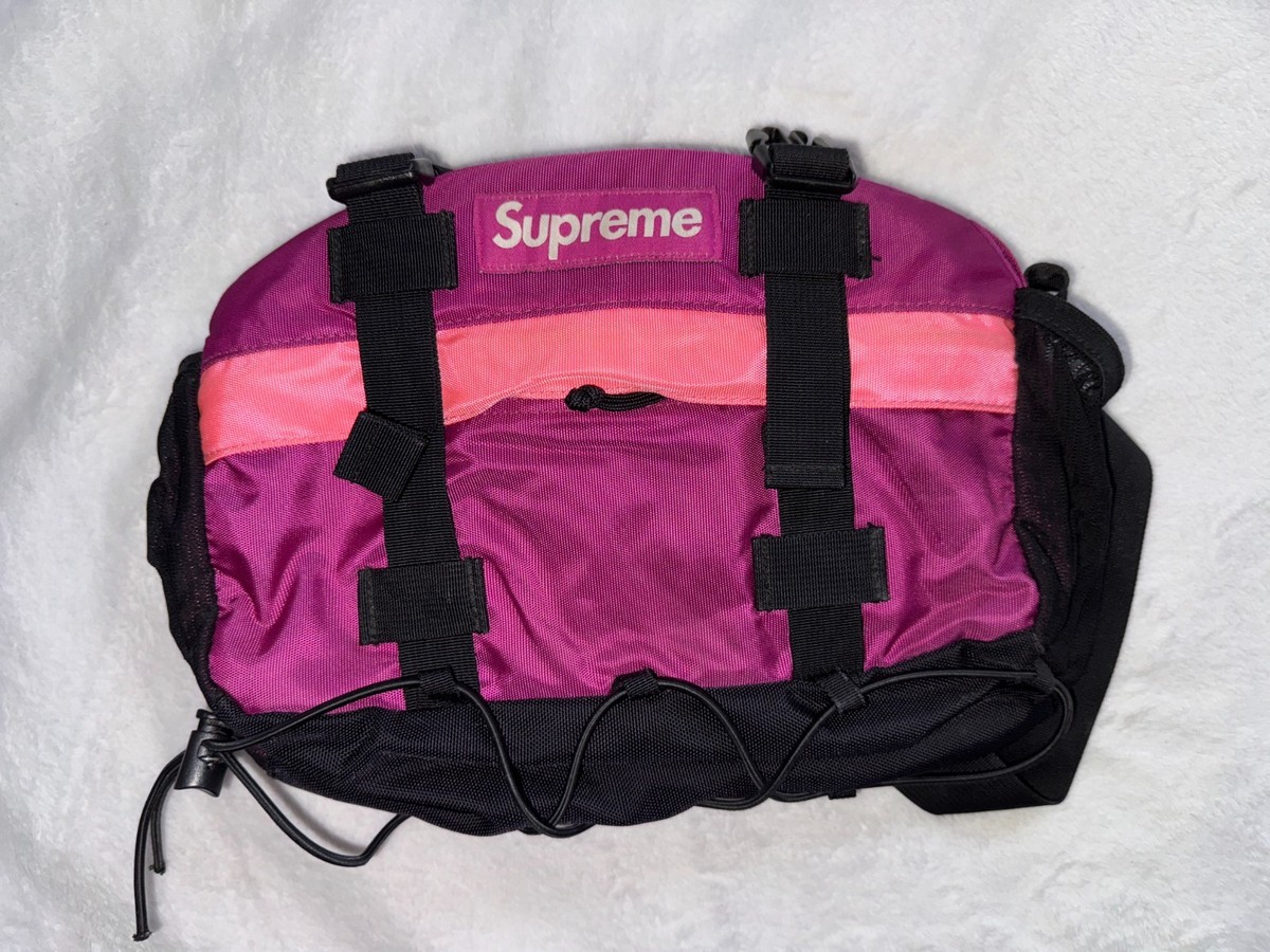Supreme Pink/Purple Waist Bag FW19 | eBay
